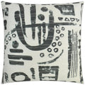 Brush Gesture Black Throw Pillow With Insert