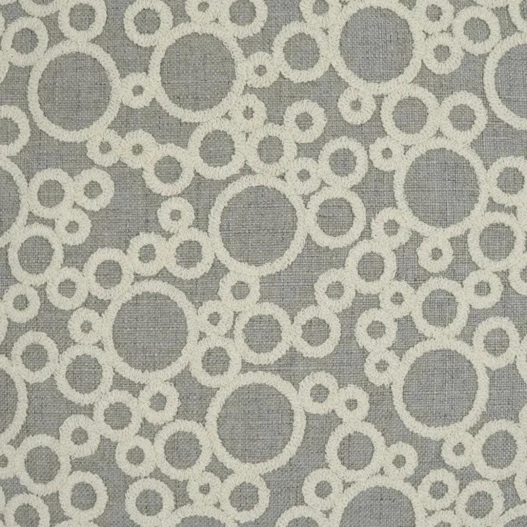 Bubbles Grey Throw Pillow With Insert