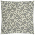 Bubbles Grey Throw Pillow With Insert