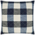 Buffalo Quilt Denim Blue Throw Pillow Insert