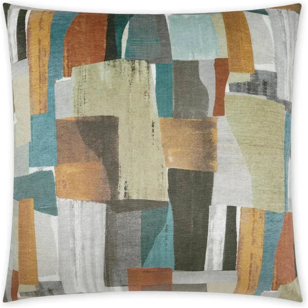 Build Peacock Multi Color Throw Pillow With Insert