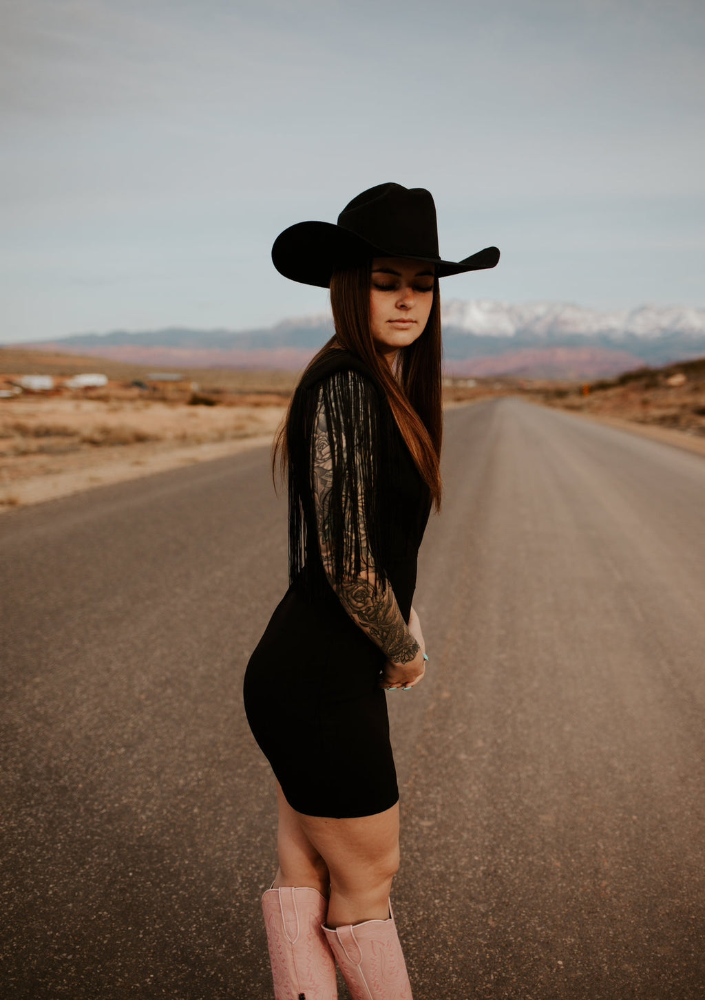 Dallas' Fringe - Mini Dress