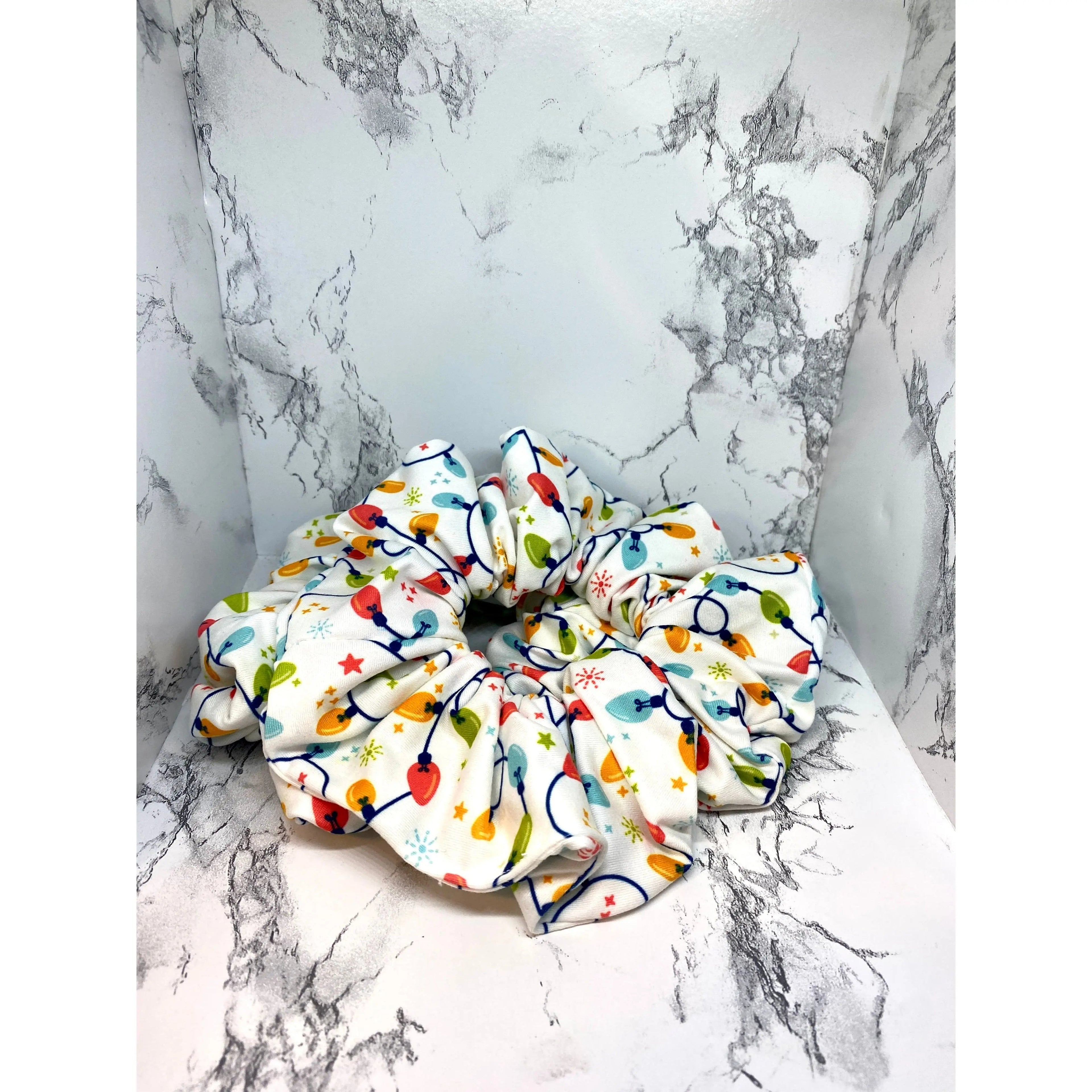 Strung Lights Christmas Scrunchie