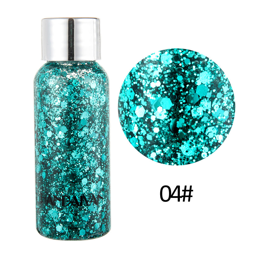 HANDAIYAN Mermaid Scale Face Body Sequins Body Lotion Glitter Cream Eye Shadow Colorful Polarized Stage Makeup