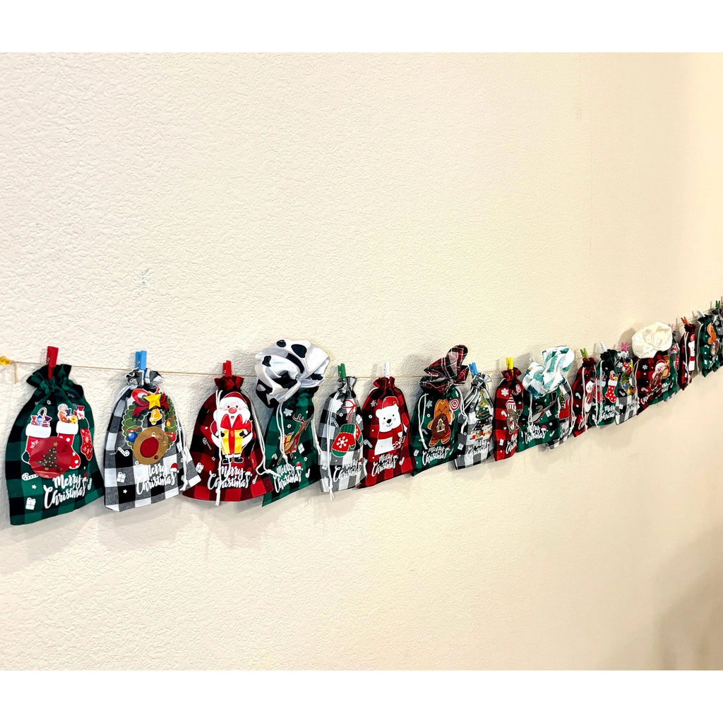 24 Day Scrunchie Advent Calendar Christmas Countdown