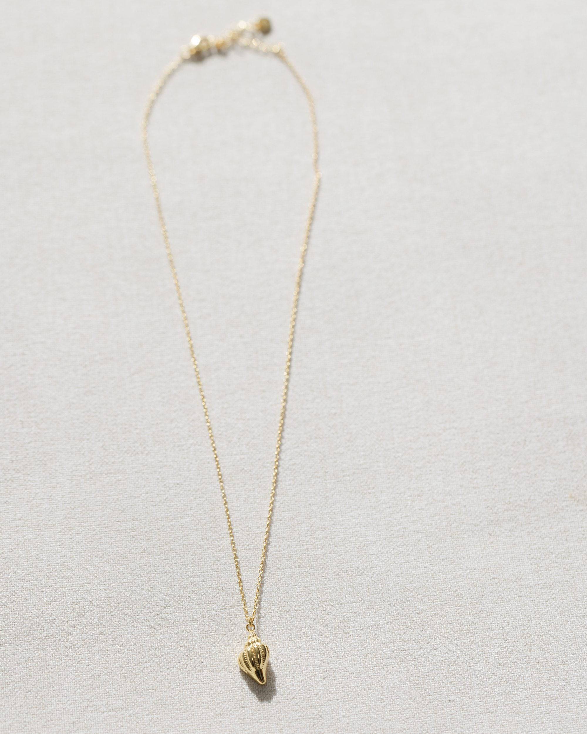 Gold Conch Shell Necklace