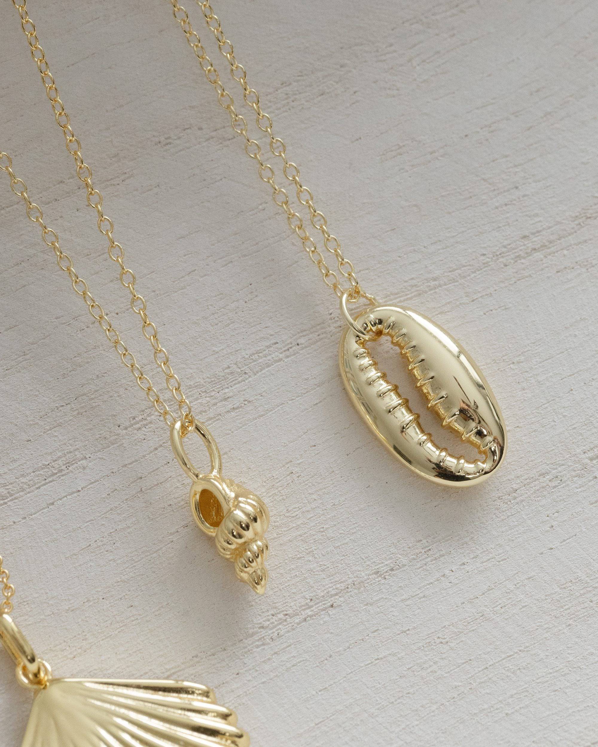 Gold Conch Shell Necklace