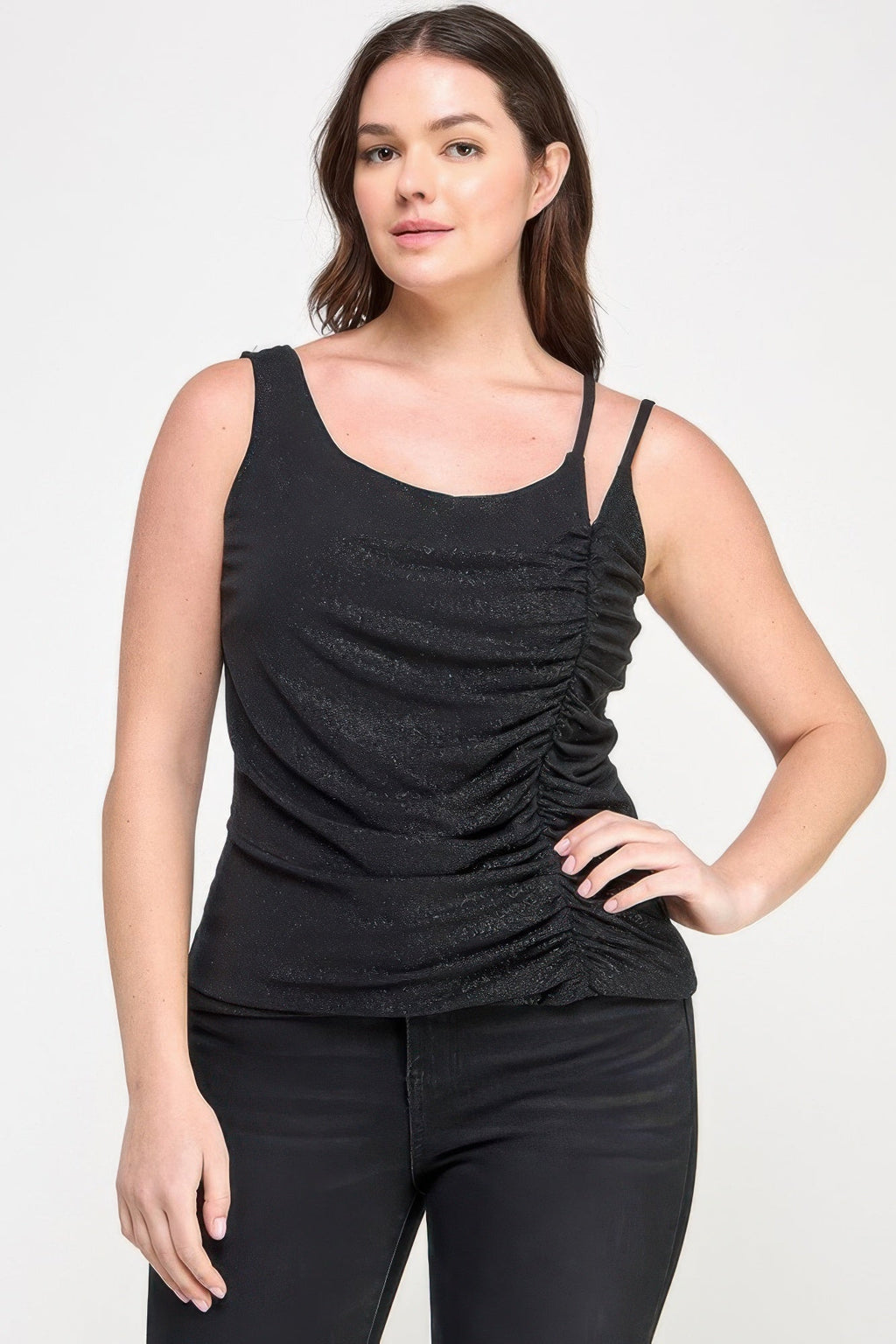 Sleeveless Top with Subtle Shimmer