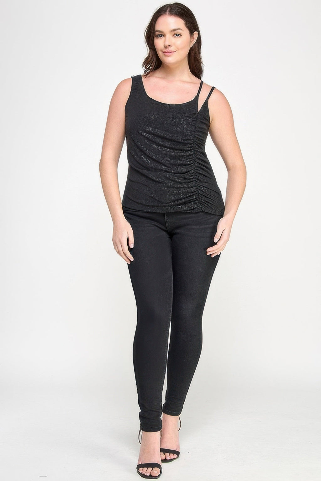 Sleeveless Top with Subtle Shimmer
