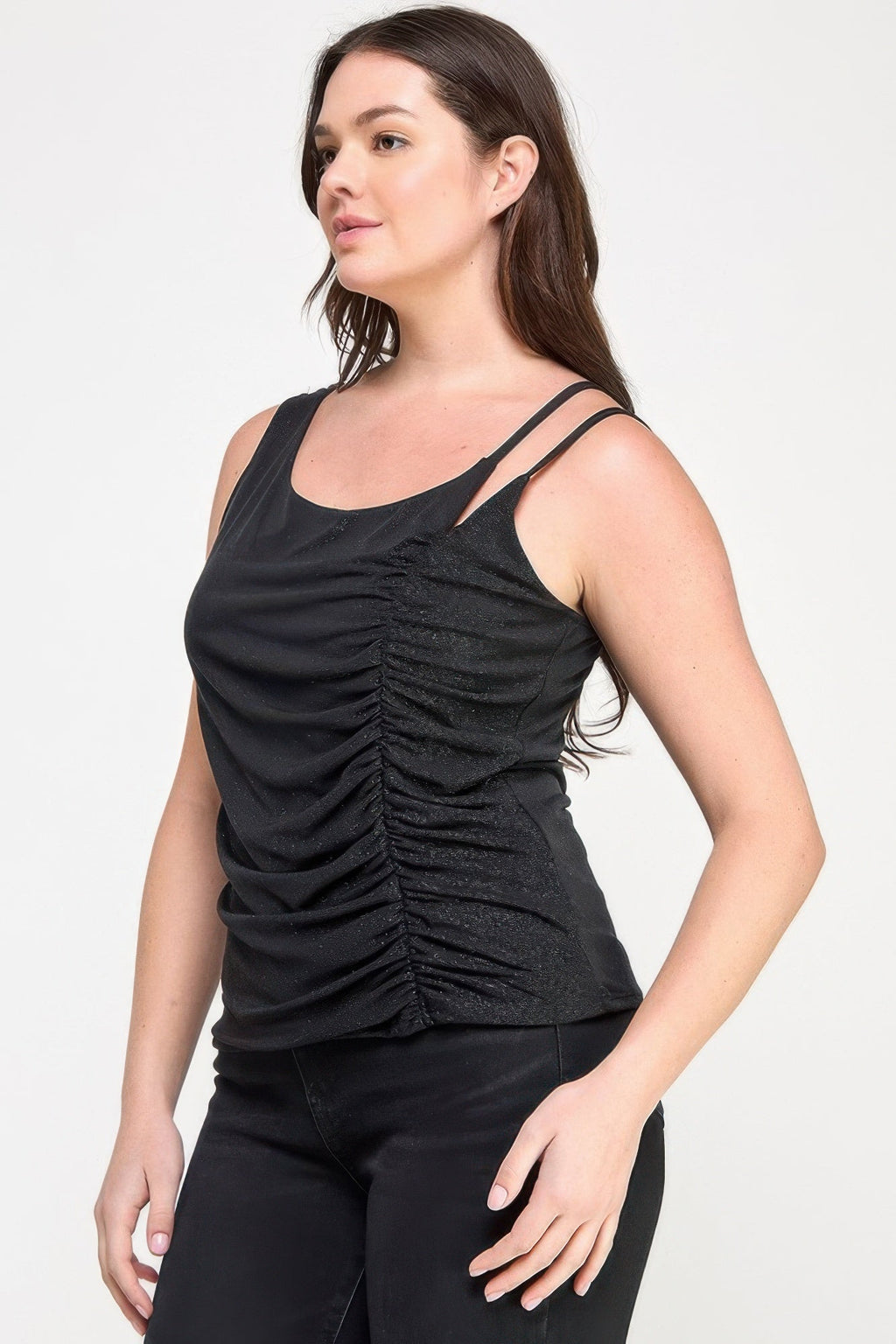 Sleeveless Top with Subtle Shimmer