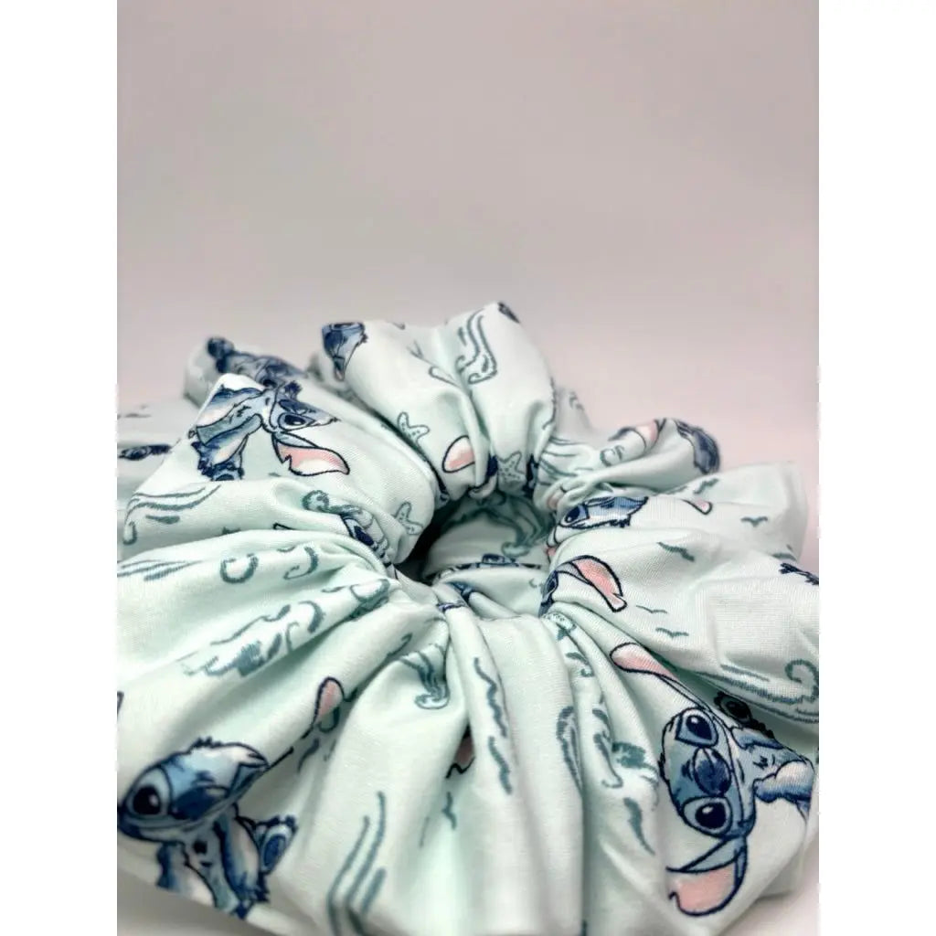 Blue Stitch Scrunchie