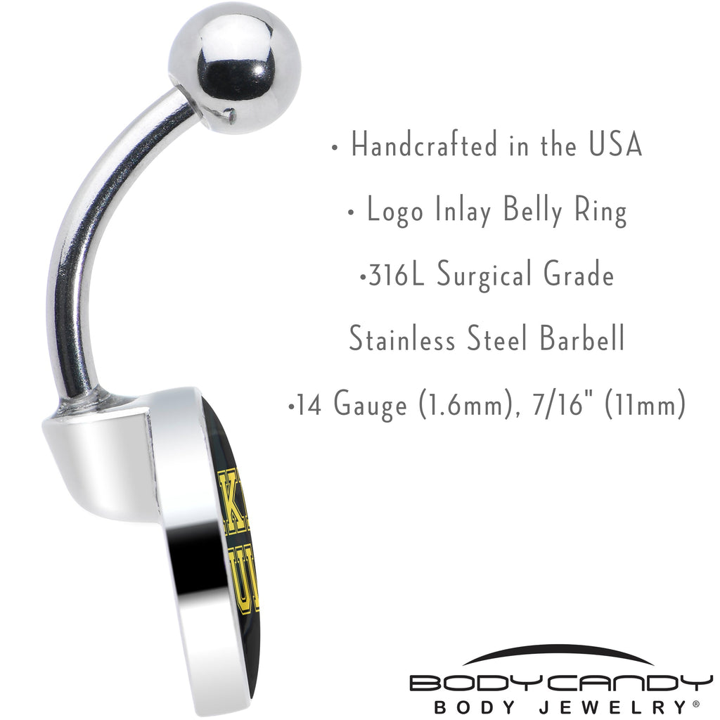 Black Yellow Fake Adult Belly Ring by Onyx O