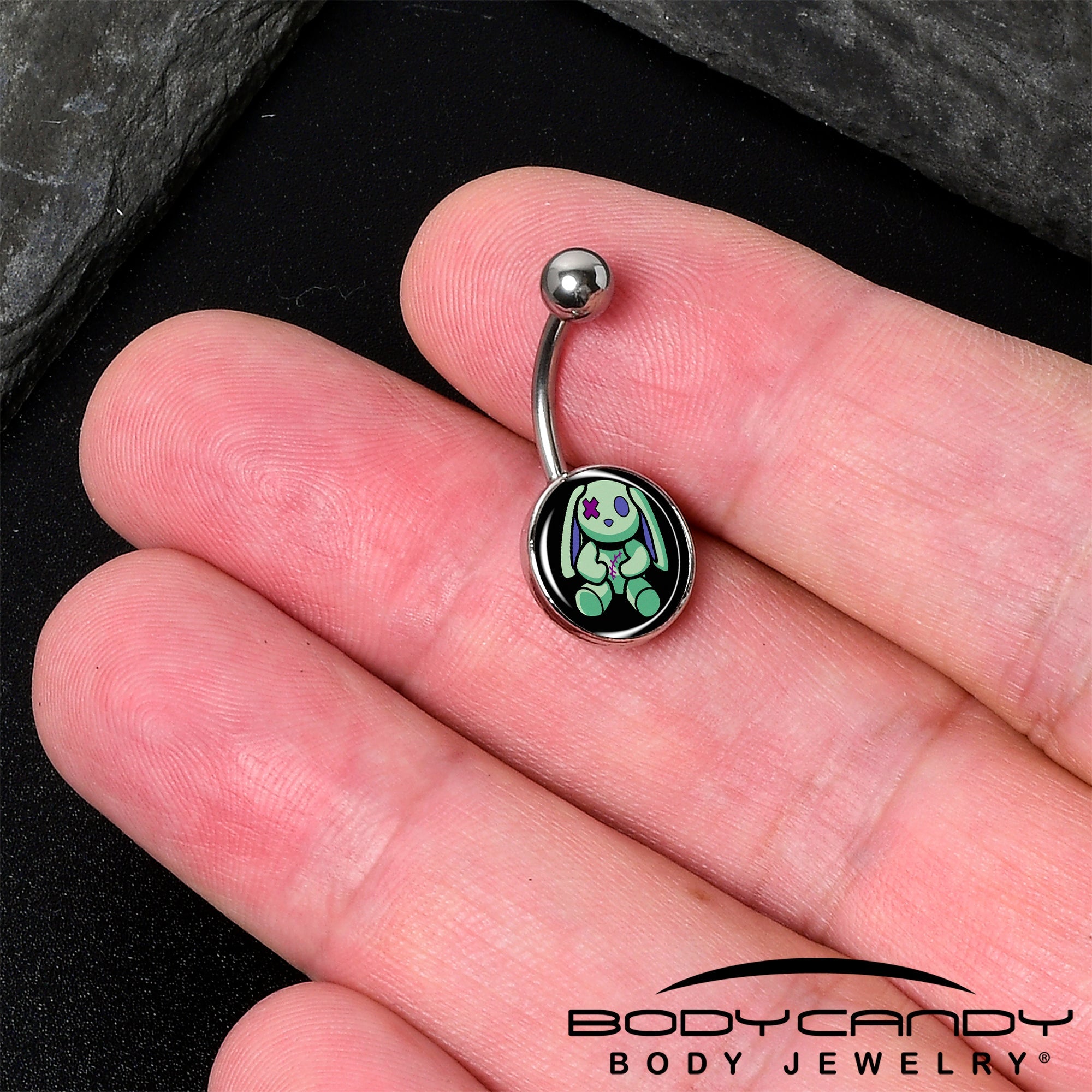 Zombie Bunny Belly Ring by Onyx O