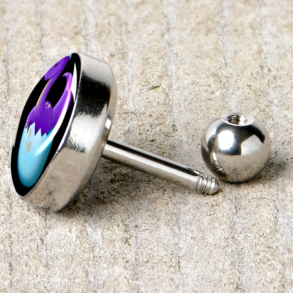 16G 1/4 Baby Dinosaur Cartilage Tragus Earring by Onyx O