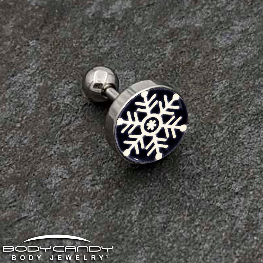 Glow in the Dark Holiday Christmas Tree Tragus Cartilage Earring by Onyx O