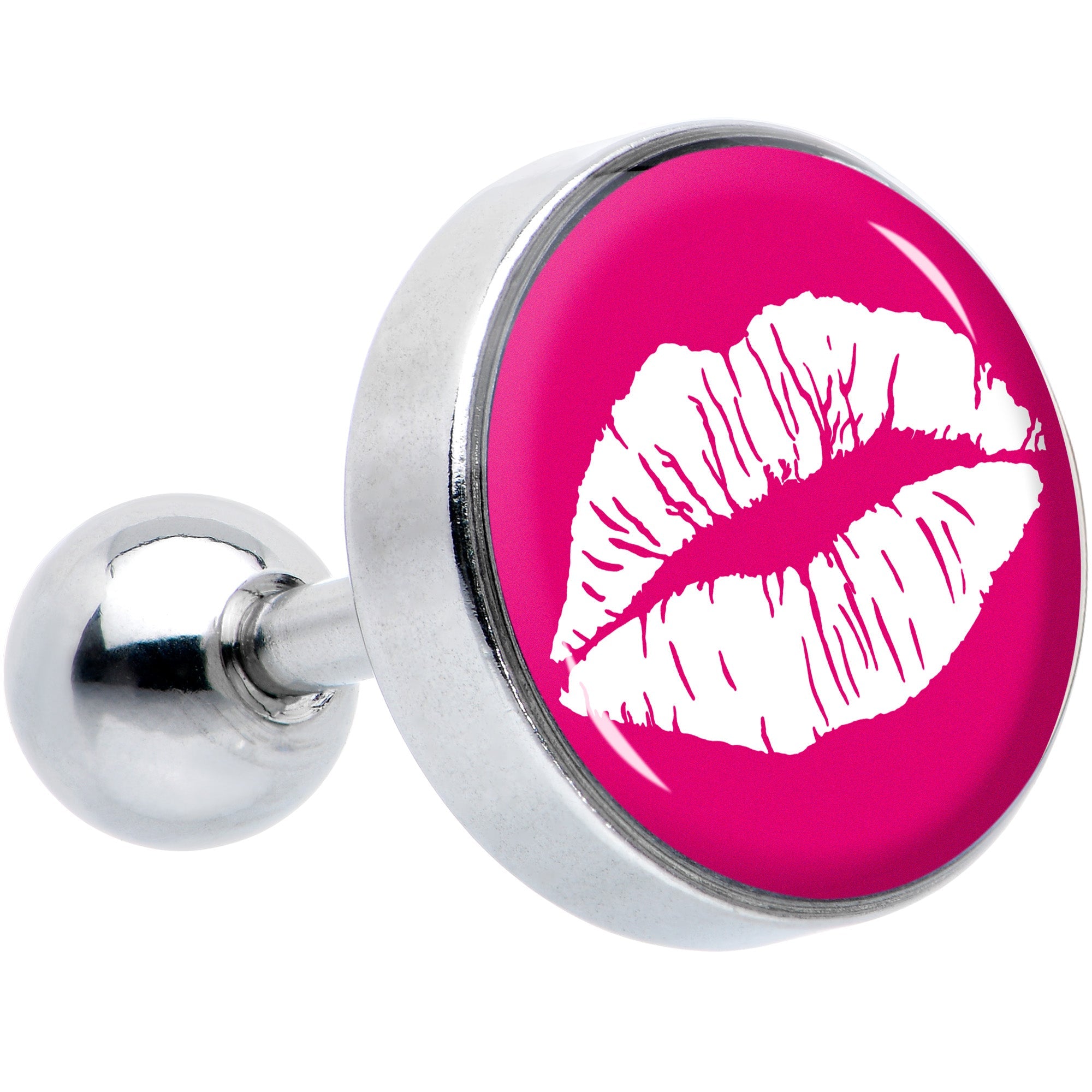 16G 1/4 Red Hot Lips Cartilage Tragus Earring by Onyx O