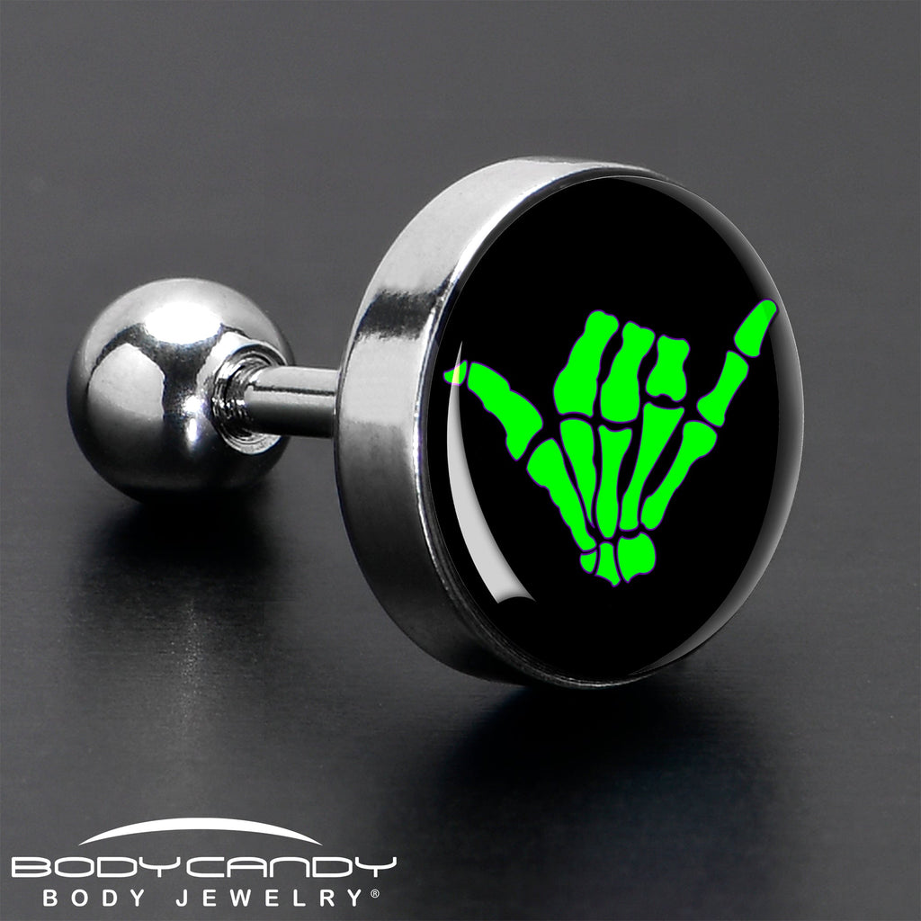 16G 1/4 Shaka Hand Cartilage Tragus Earring by Onyx O