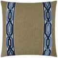 Cannes Blue Throw Pillow With Insert