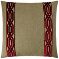 Cannes Red Throw Pillow With Insert