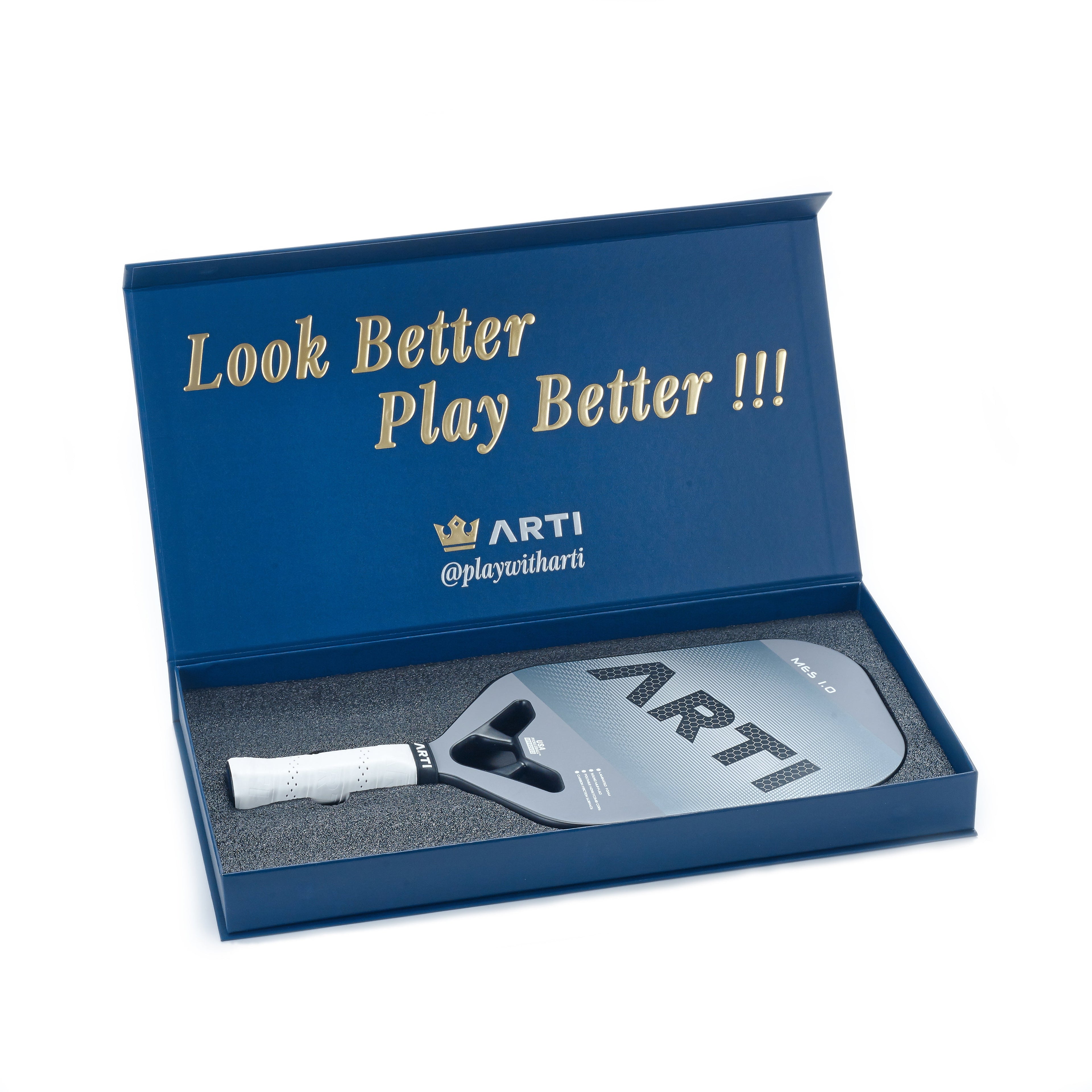 ARTI 14mm Carbon Fiber "MASTERY ELITE 1.0" Pickleball Paddle