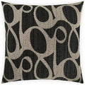 Chalamont Charcoal Black Throw Pillow With Insert