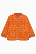 The Charlotte Jacket in Poppy Orange