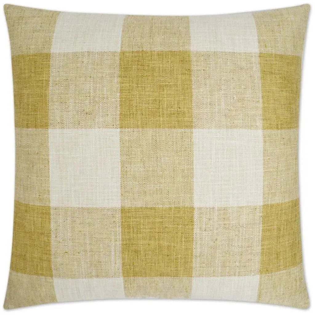 Check Please Yellow Throw Pillow With Insert