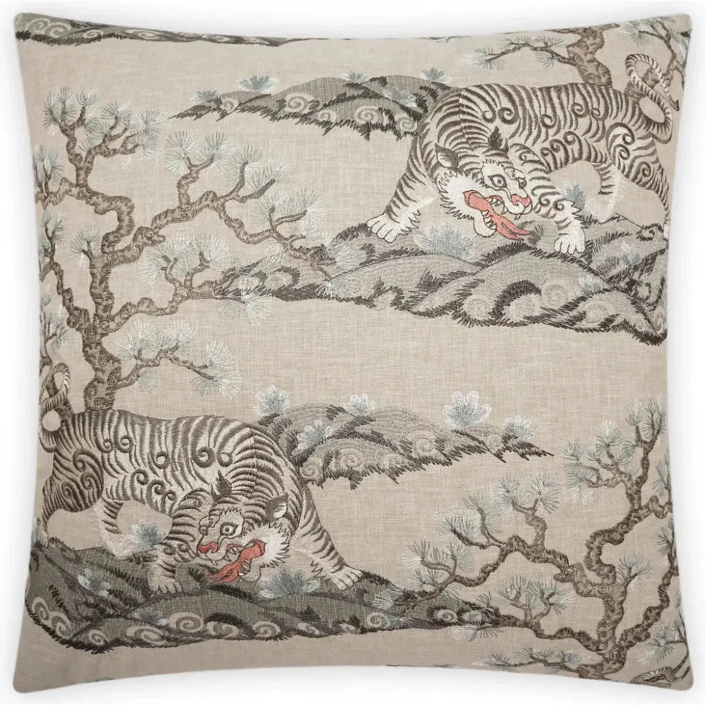 Chonburi Zen Brown Throw Pillow With Insert