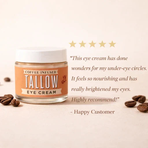 Lady May Coffee-Infused Tallow Eye Cream – Brighten, Firm & Revitalize Naturally