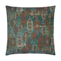 Collette Handmade Teal Throw Pillow