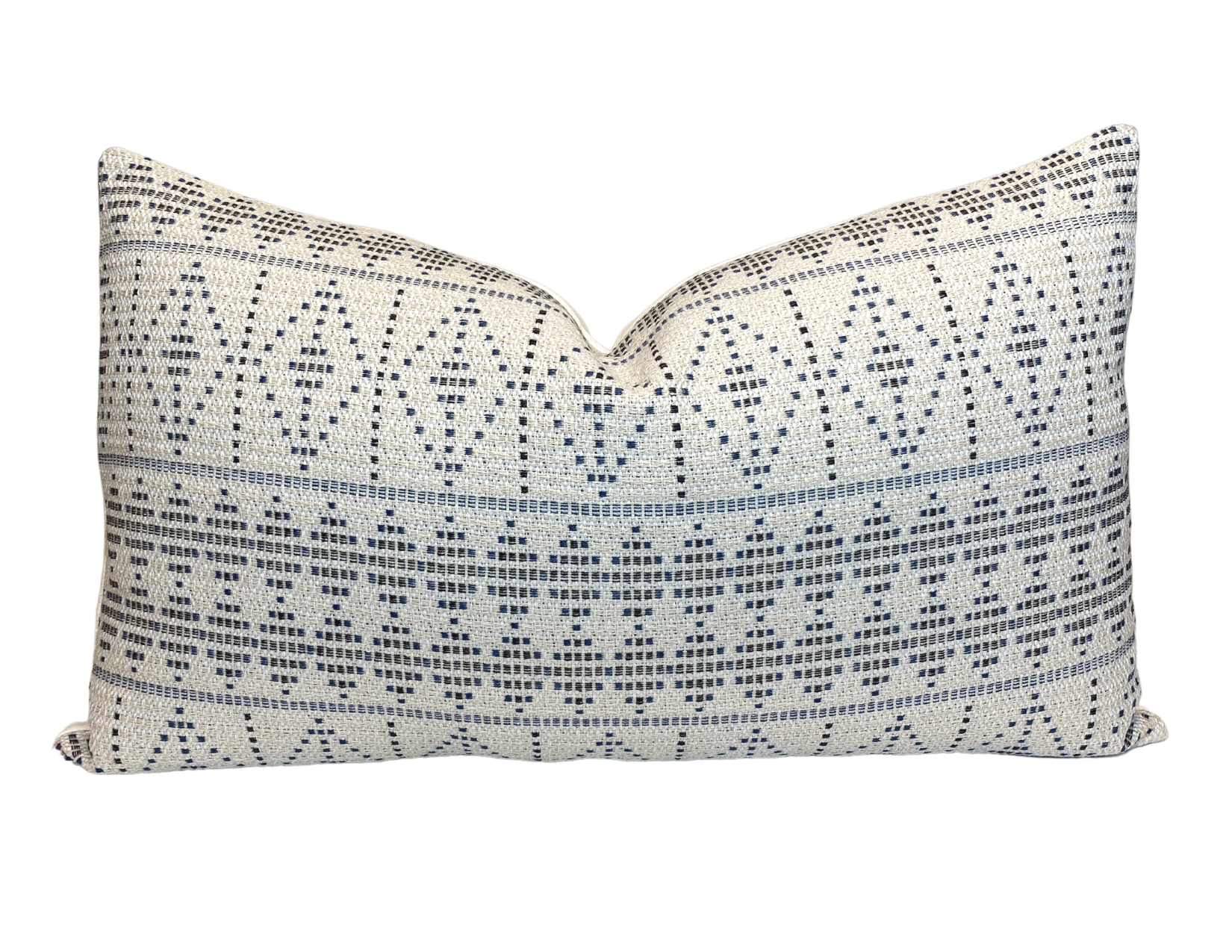 Souk Pillow Cover in Onyx Indigo, Indoor Outdoor Pillows, Peter Dunham Textiles