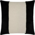 Courchevel Black Throw Pillow With Insert