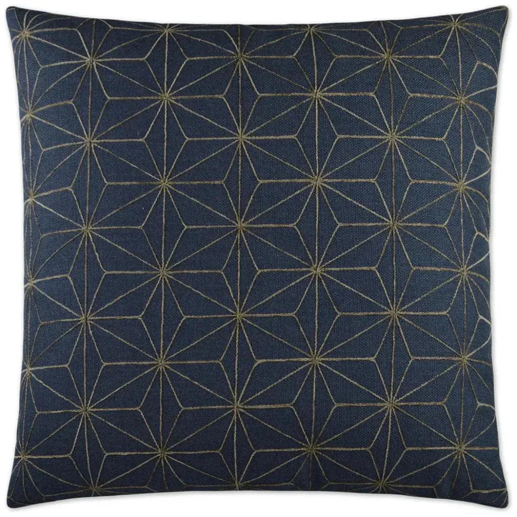 Crosby Navy Blue Throw Pillow With Insert
