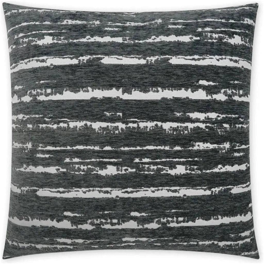 Cruz Charcoal Grey Throw Pillow With Insert