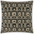 Cubic Raven Black Throw Pillow With Insert