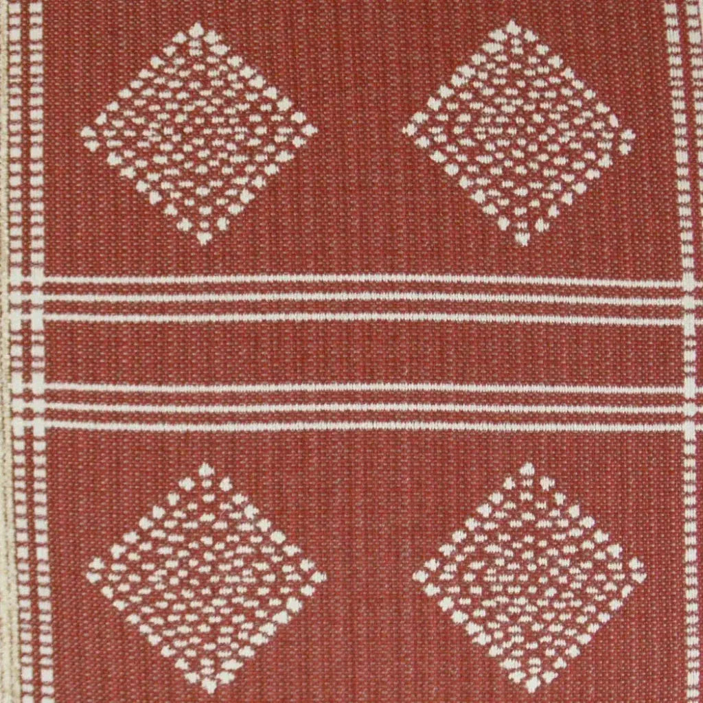 Cultural Brick Red Throw Pillow With Insert