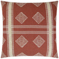 Cultural Brick Red Throw Pillow With Insert
