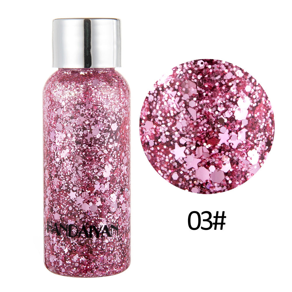 HANDAIYAN Mermaid Scale Face Body Sequins Body Lotion Glitter Cream Eye Shadow Colorful Polarized Stage Makeup