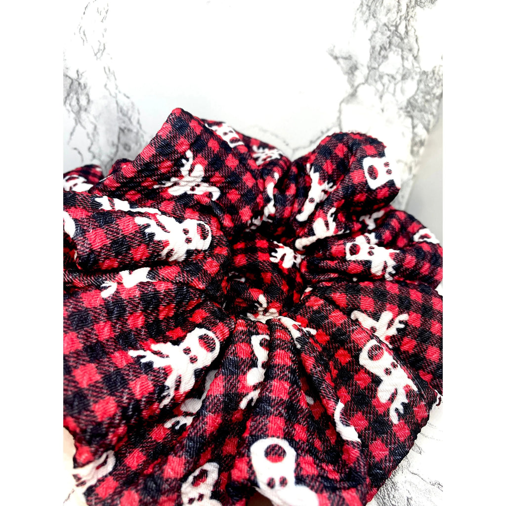 Buffalo Reindeer Christmas Bullet Scrunchie