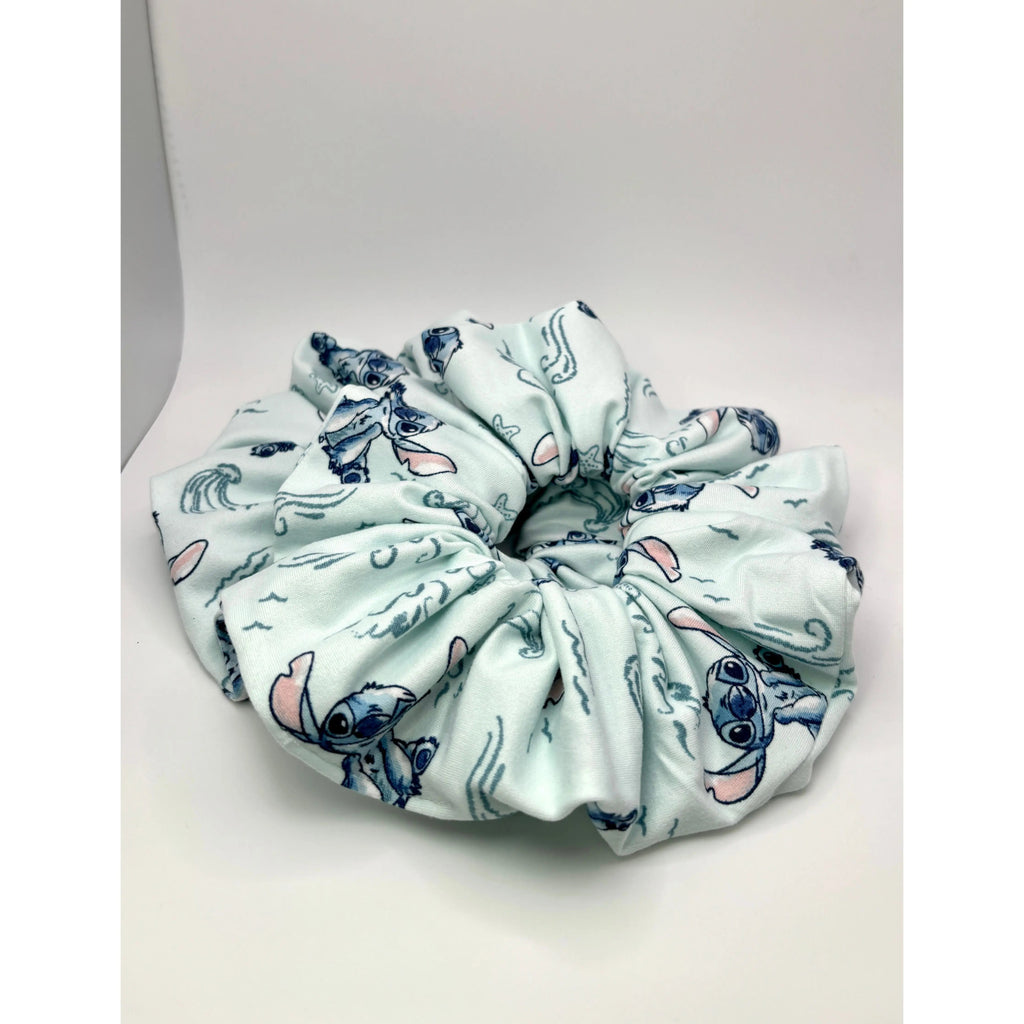 Blue Stitch Scrunchie