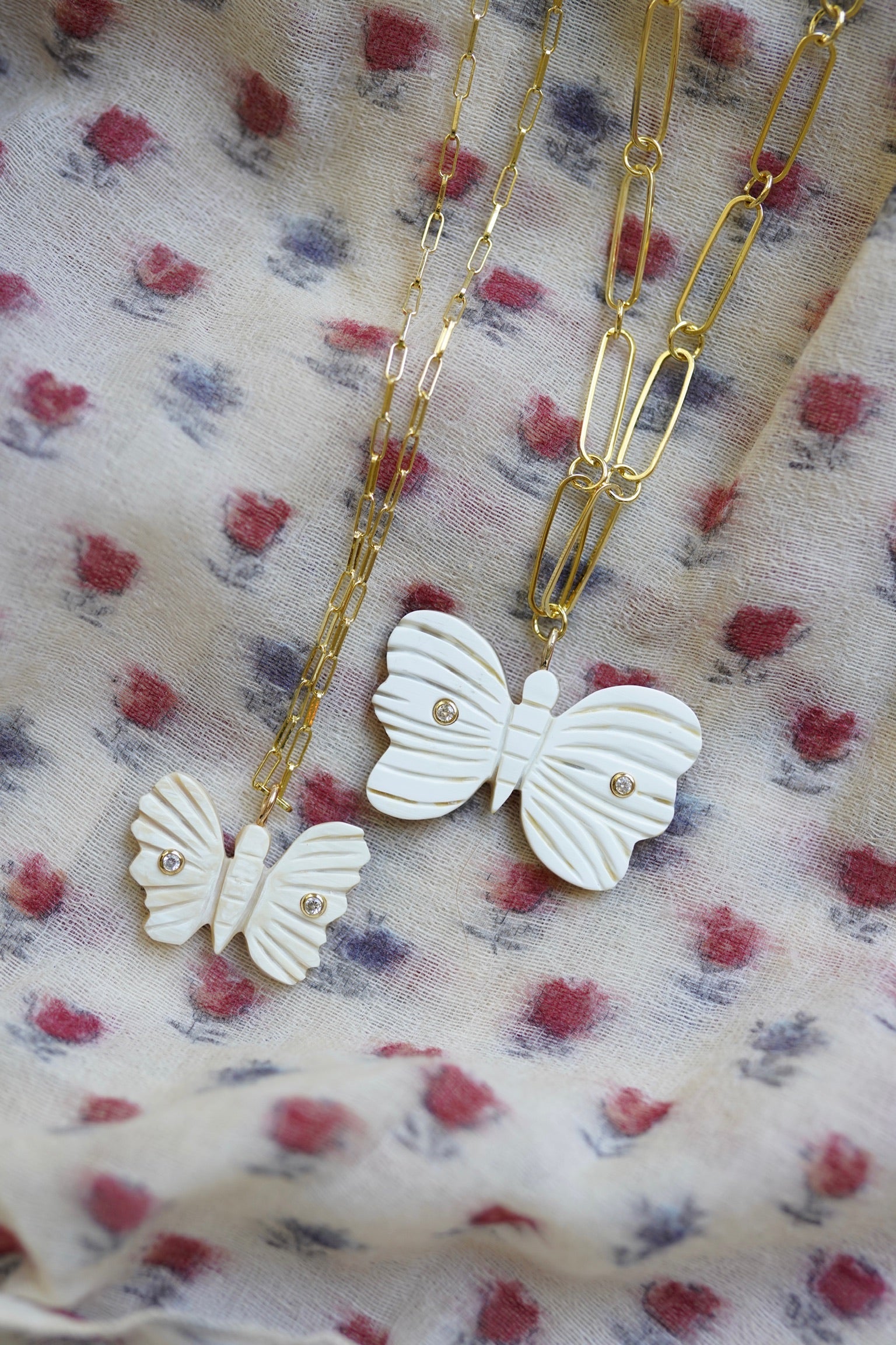 Mini Butterfly Horn Embellished Charm