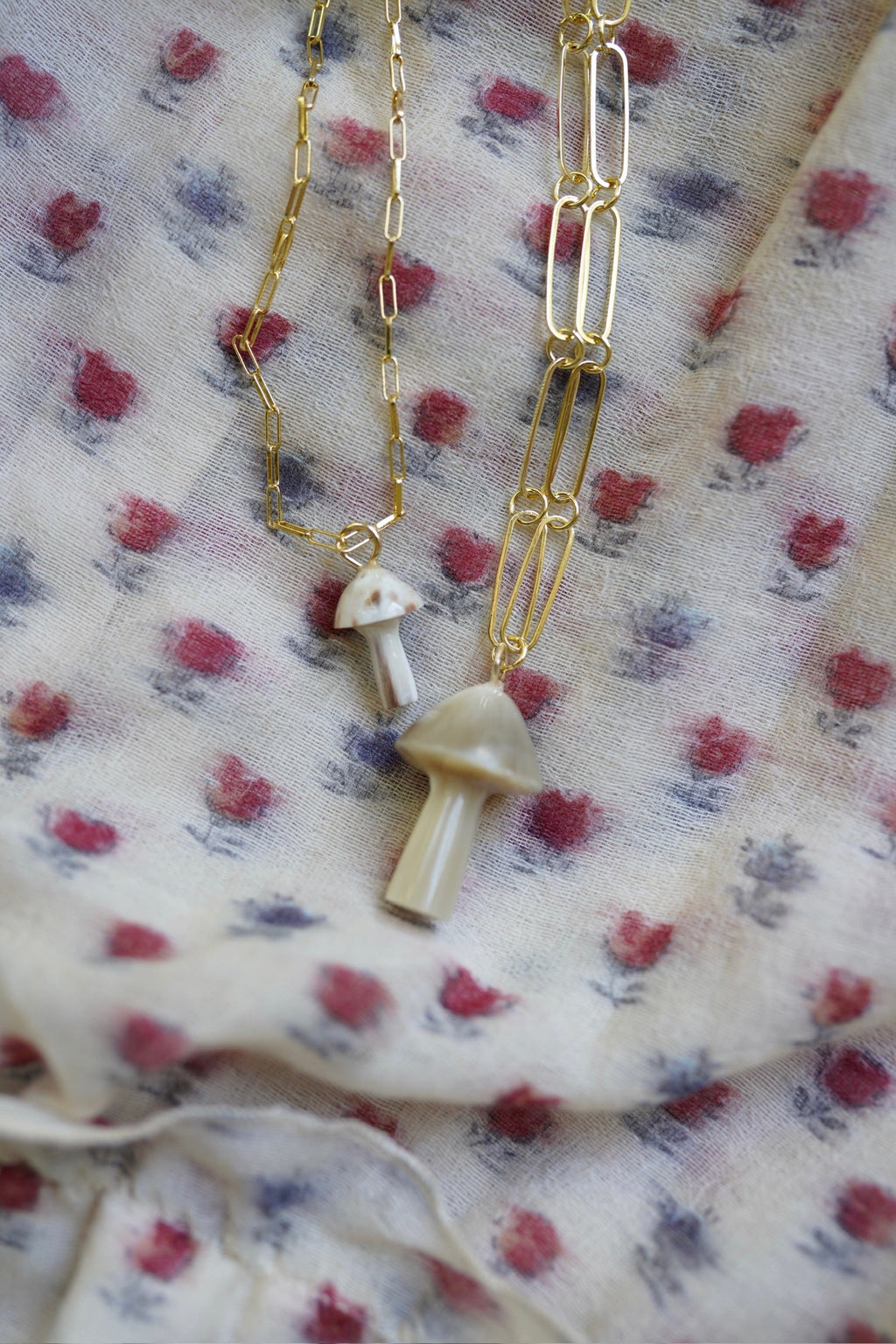Mini Mushroom Horn Charm