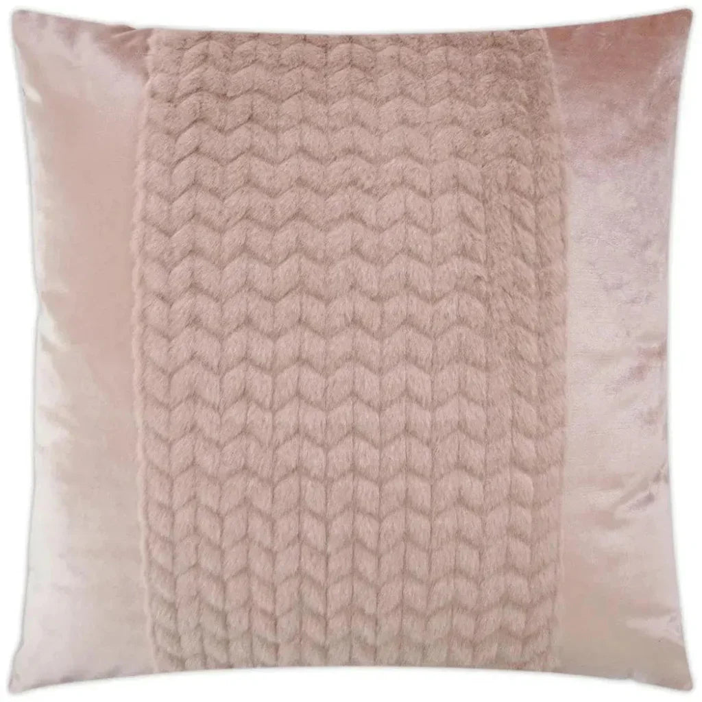 Dainty Band Blush Pink Throw Pillow Insert