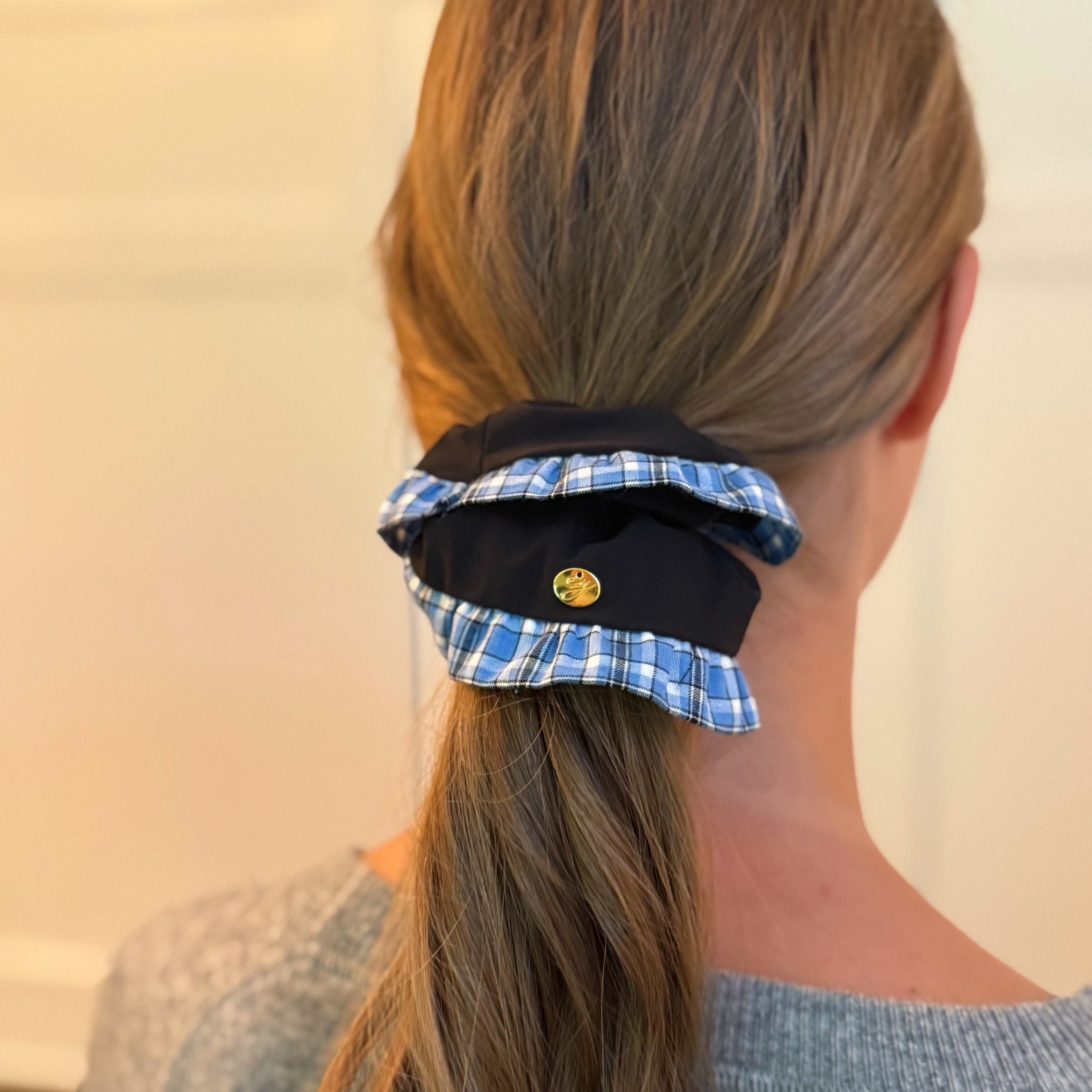 Dandy And Preppy Bordered Hair Scrunch