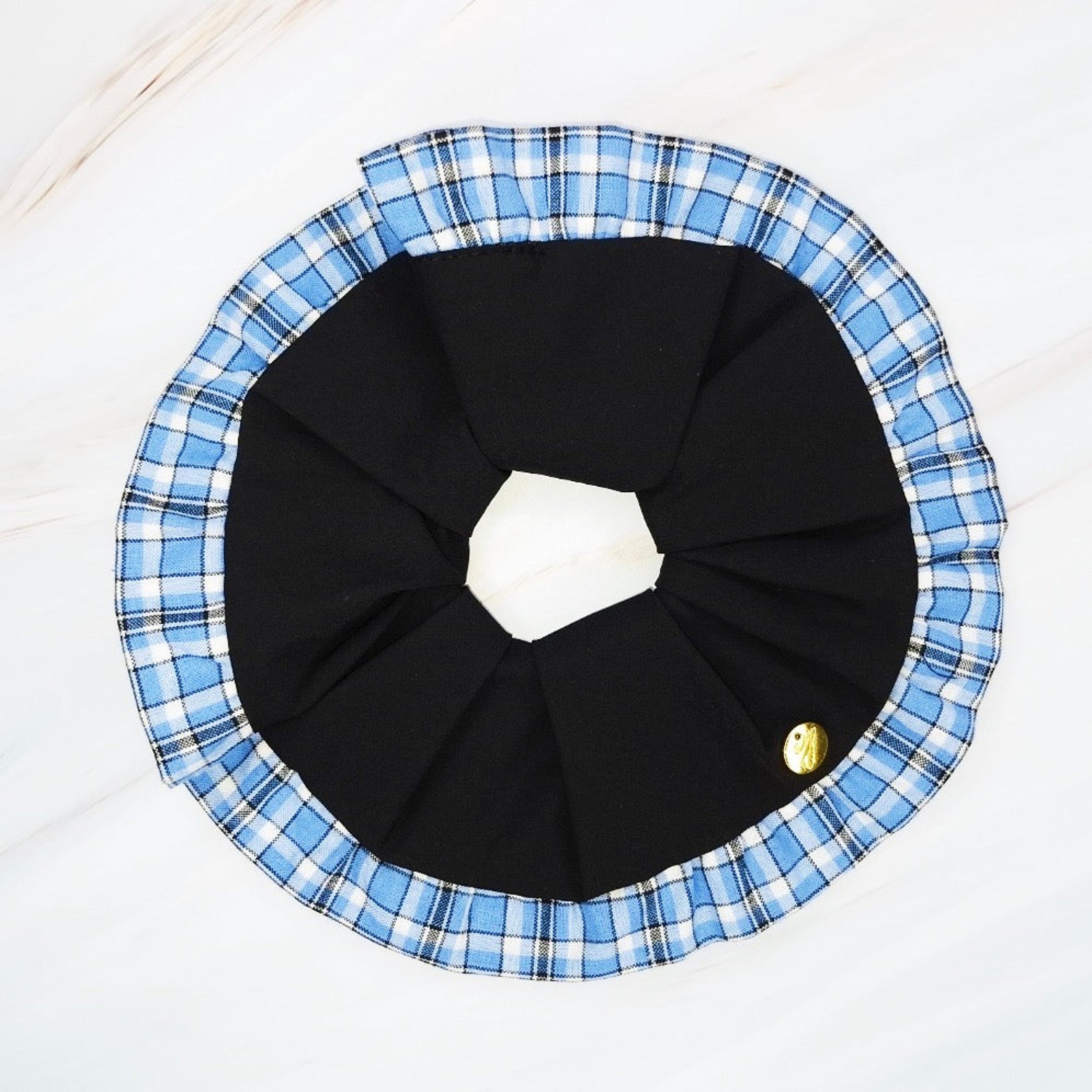 Dandy And Preppy Bordered Hair Scrunch