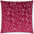 Dare Fuchsia Red Throw Pillow With Insert