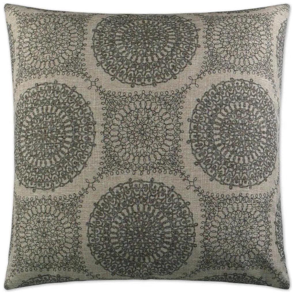Davenport Grey Throw Pillow With Insert