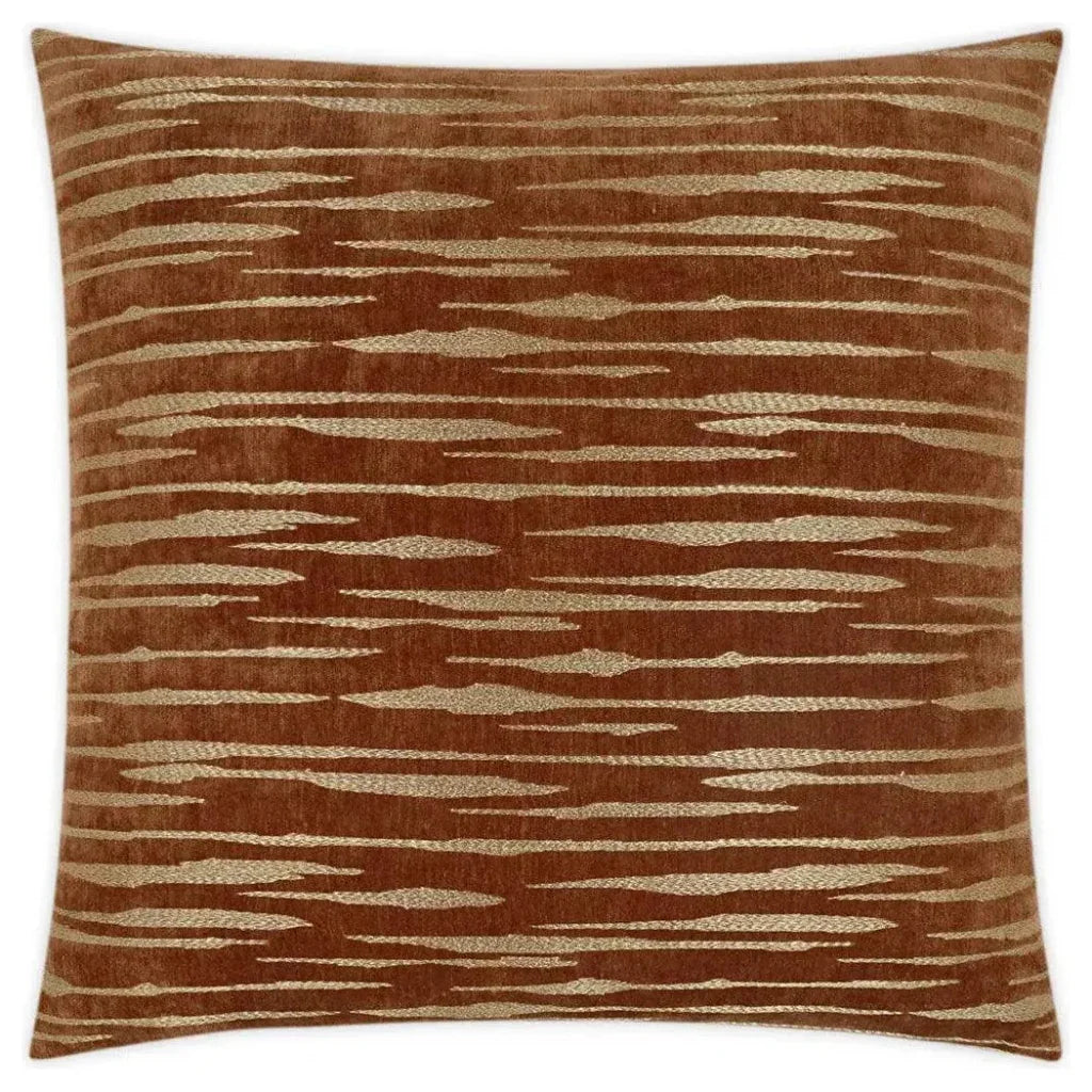 Davos Rust Red Throw Pillow With Insert