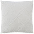 Decco White Throw Pillow With Insert