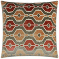 Dellan Coral Red Throw Pillow With Insert